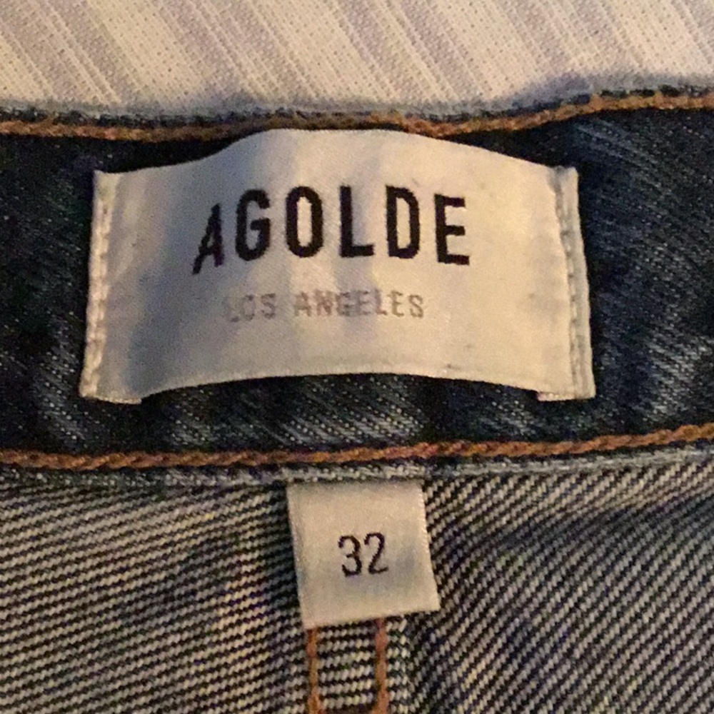 NWT AGOLDE Riley High Waist Straight Crop Jeans